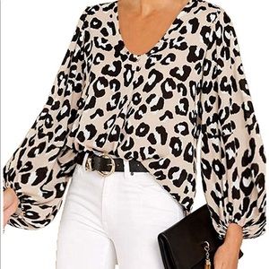 Leopard print blouse